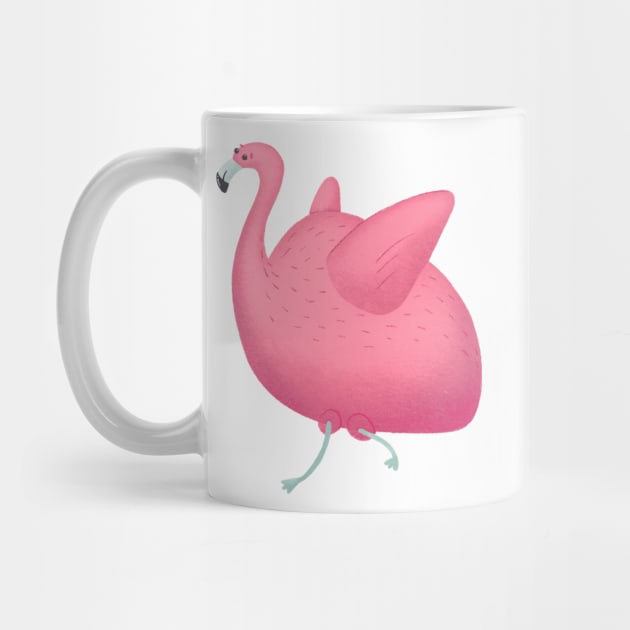 Fat Flamingo by TammyWinandArt